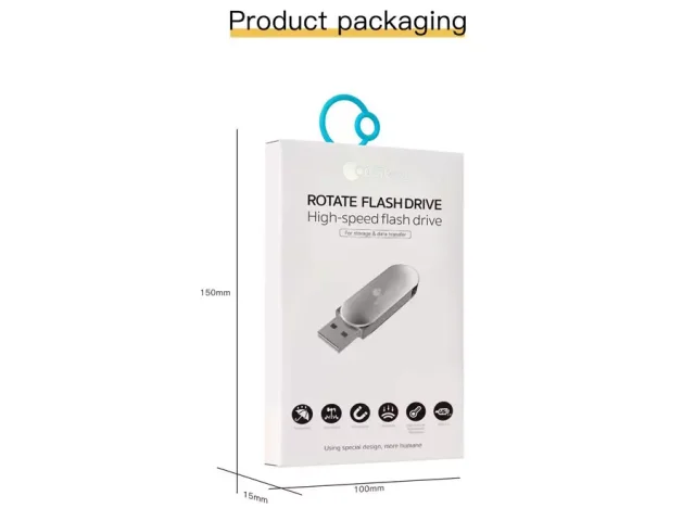 فلش مموری 64 گیگابایت یو اس بی 3.0 کوتتسی Coteetci USB 3.0 rotating flash disk CS8832-64G