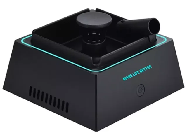 زیرسیگاری تصفیه هوا بدون دود با نور ال‌ای‌دی چند منظوره Smokeless 2 in 1 Air Purifier Ashtray Air Purifier Ashtrays with LED Light
