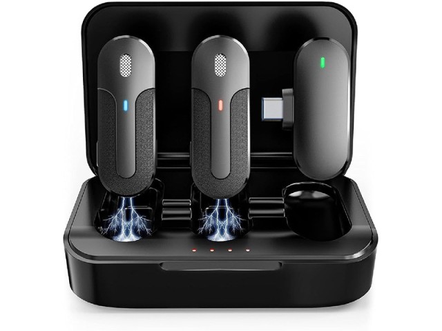 میکروفون بی سیم یقه ای تایپ سی ایکس او MKF09A