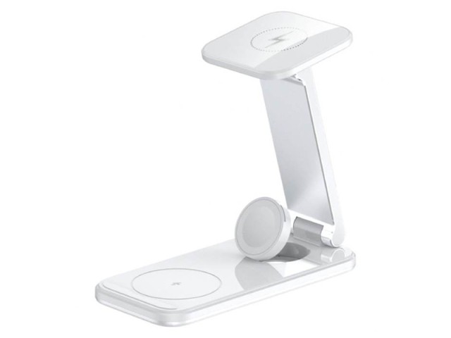 شارژر وایرلس مگ سیف سه کاره 15 وات گرین GN3IN1MGWCWH