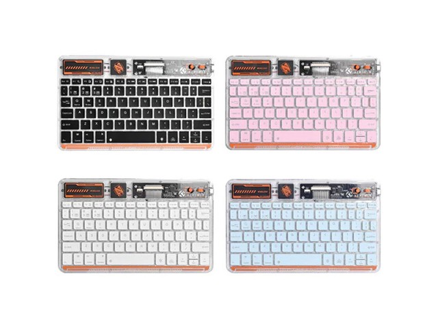 کیبورد بی سیم با طراحی شفاف کوتتسی coteetci 84012 Punk Wireless Keyboard