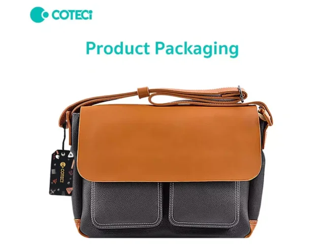 کیف دوشی لپ تاپ 15.4 اینچ کوتتسی Coteetci Large capacity fashion PU leather bag 14048-GY