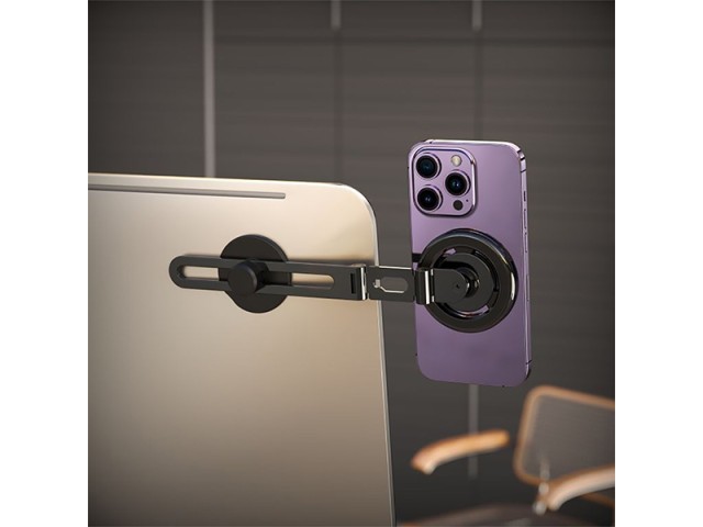 هولدر گوشی موبایل مگنتی چندکاره مناسب اتصال به لپ‌تاپ ایکس او XO Holder Tesla Metal with Magnetic Ring for Phone C132 ( ارسال سریع و پلمپ شرکتی )