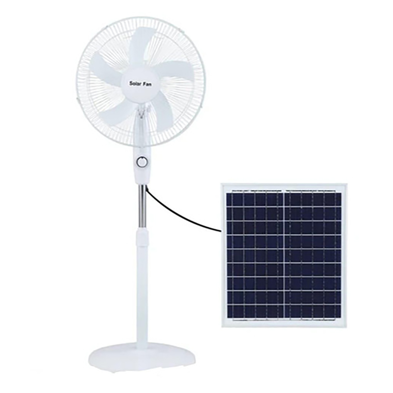 پنکه شارژی خورشیدی ایستاده ۱۵ وات HS-168