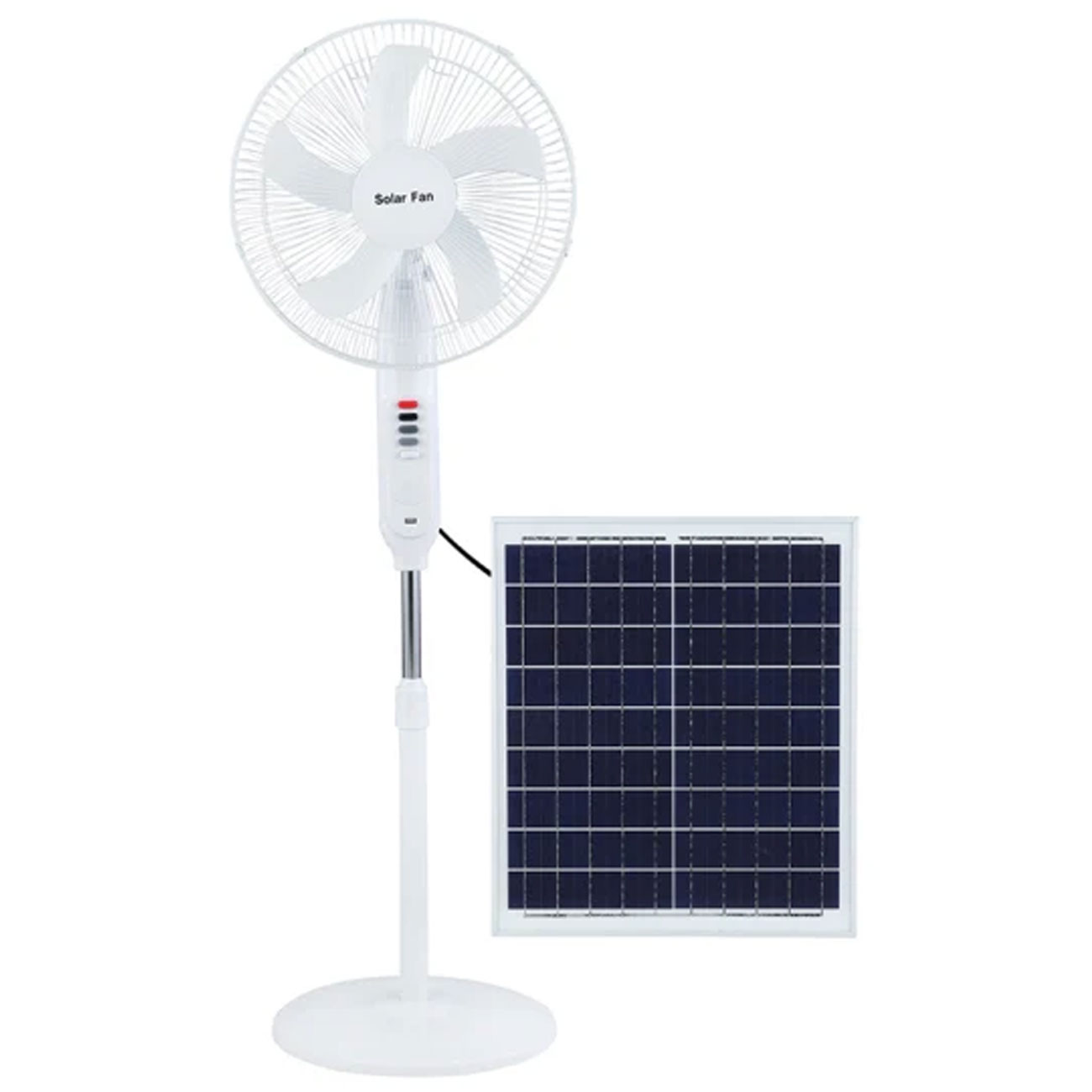 پنکه ایستاده قابل شارژ خورشیدی 25 وات HS-198