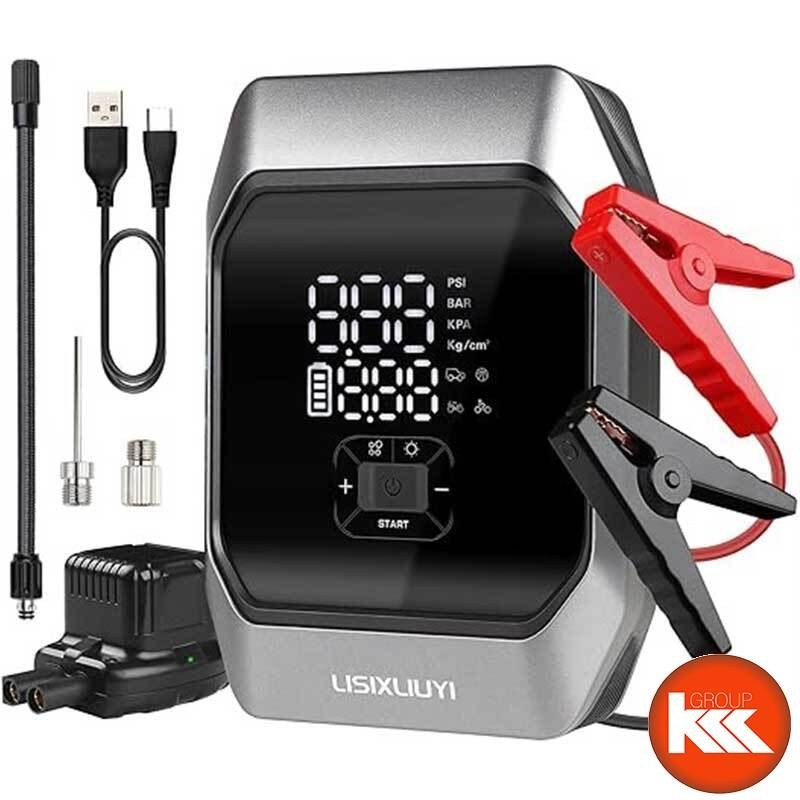 جامپ استارتر خودرو به همراه پمپ باد مدل KF03