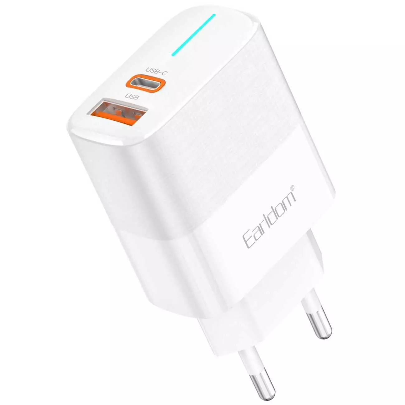 شارژر دیواری تایپ سی و یو اس بی 38 وات ارلدام EN-EU32
