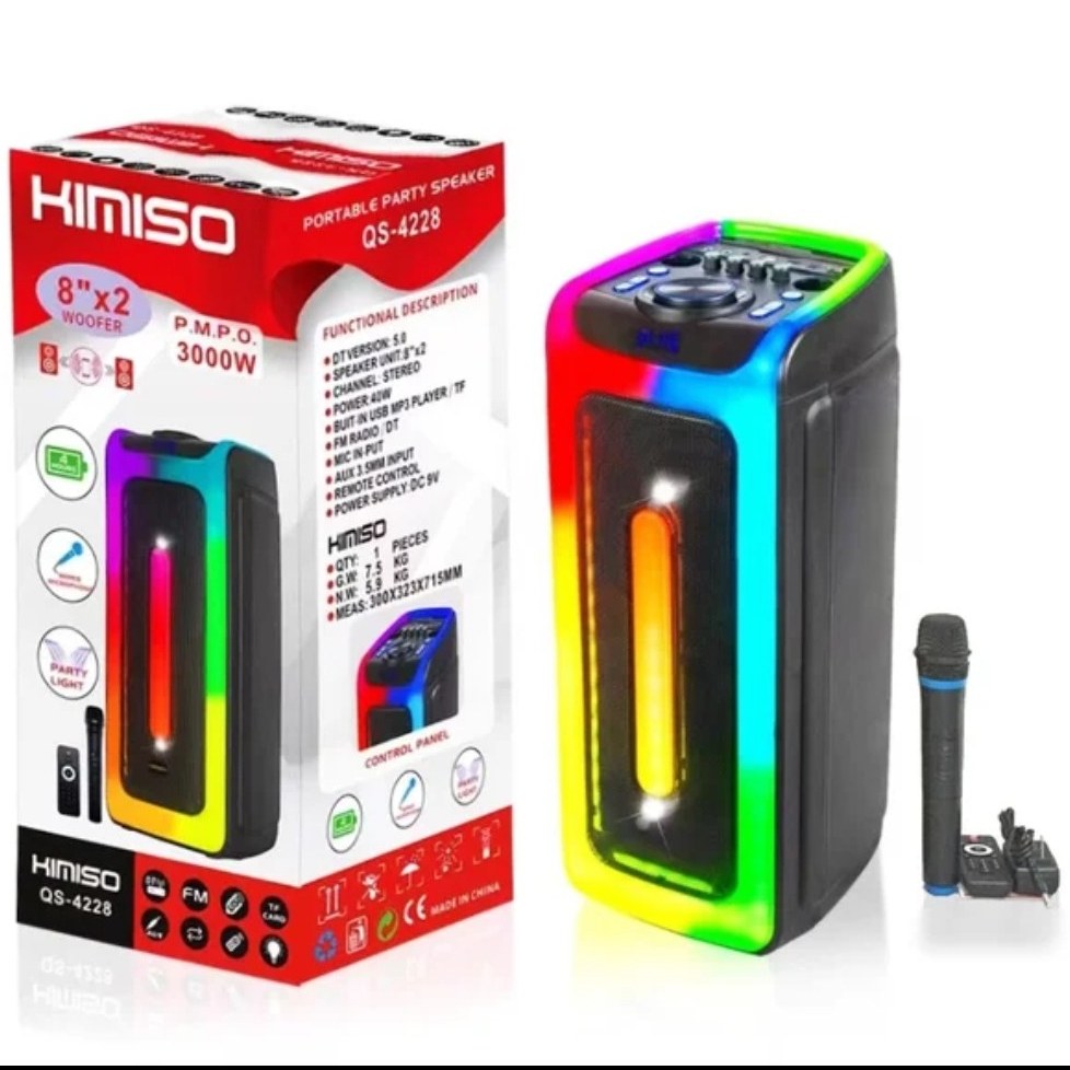 اسپیکر بلوتوثی قابل حمل Kimiso مدل QS-4228
