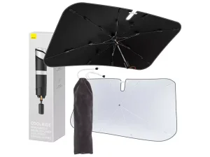 چتر آفتاب گیر شیشه جلو خودرو تک لایه بیسوس Baseus CoolRide Windshield Sun Shade Umbrella Lite CRKX000001