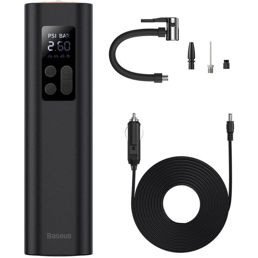 پمپ باد و چراغ‌قوه بیسوس Baseus Super Mini Inflator Pump CRCQ00000