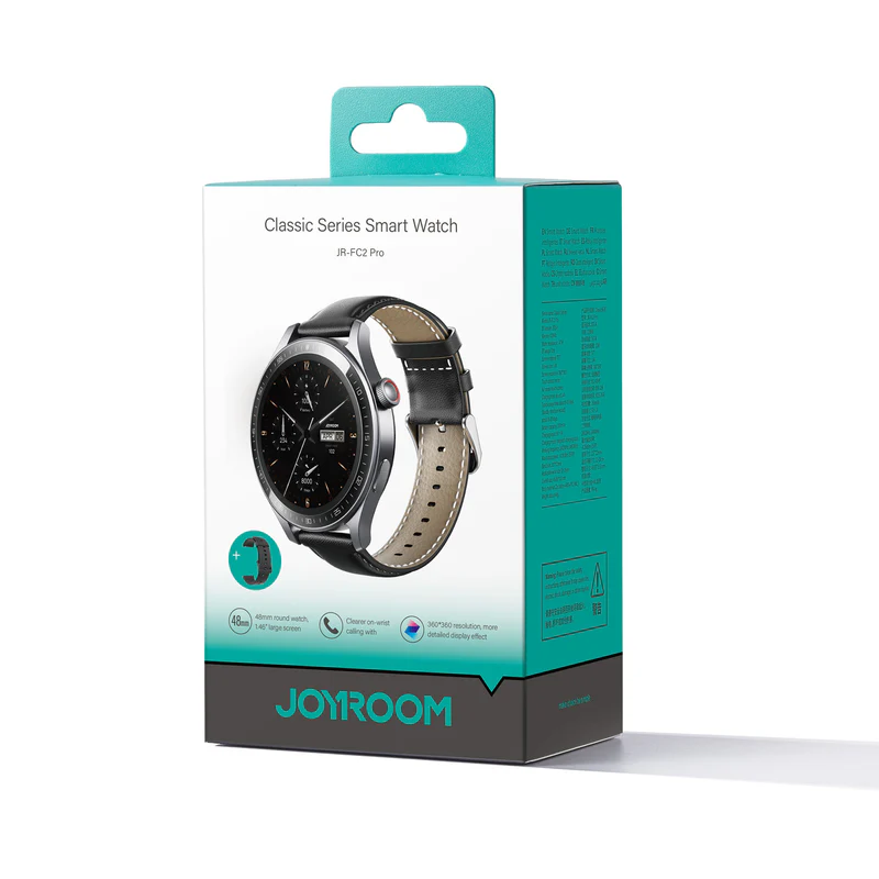 ساعت هوشمند کلاسیک با بند چرمی جویروم JOYROOM JR-FC2 Pro Classic Series Smart Watch