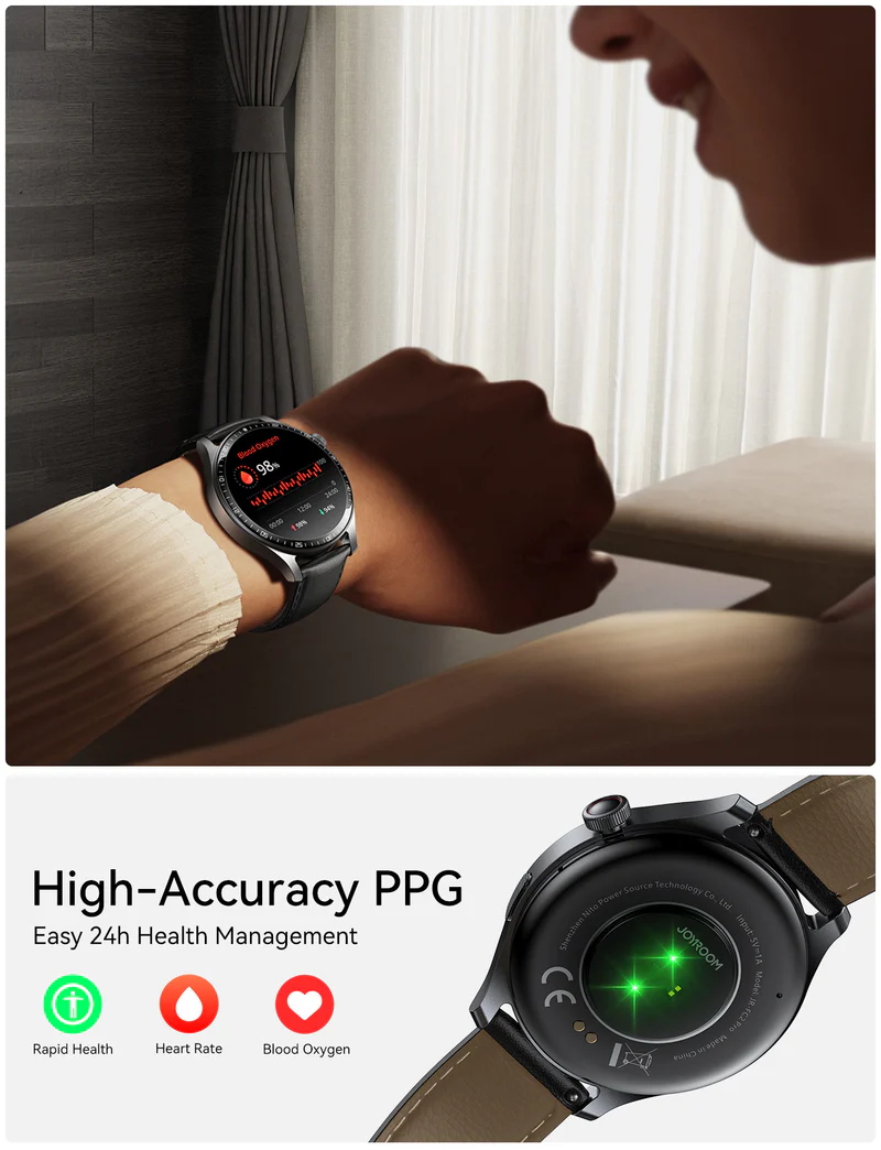 ساعت هوشمند کلاسیک با بند چرمی جویروم JOYROOM JR-FC2 Pro Classic Series Smart Watch