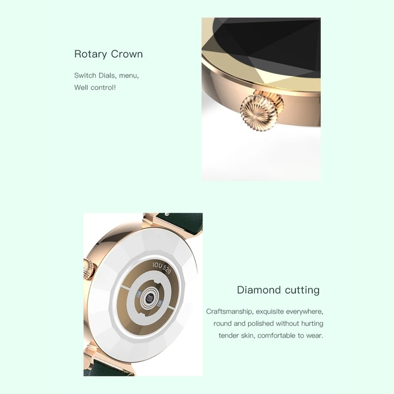 ساعت هوشمند طرح سواروسکی گرین لاین Green Lion Swarovski Smart Watch