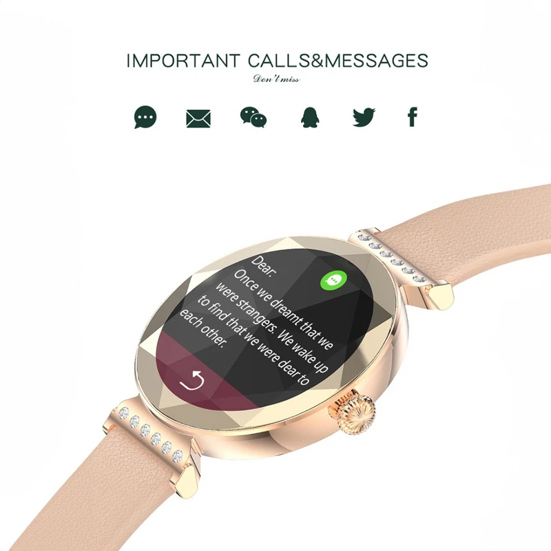 ساعت هوشمند طرح سواروسکی گرین لاین Green Lion Swarovski Smart Watch