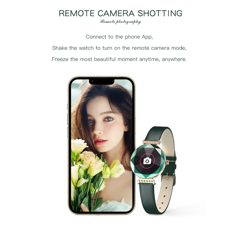 ساعت هوشمند طرح سواروسکی گرین لاین Green Lion Swarovski Smart Watch