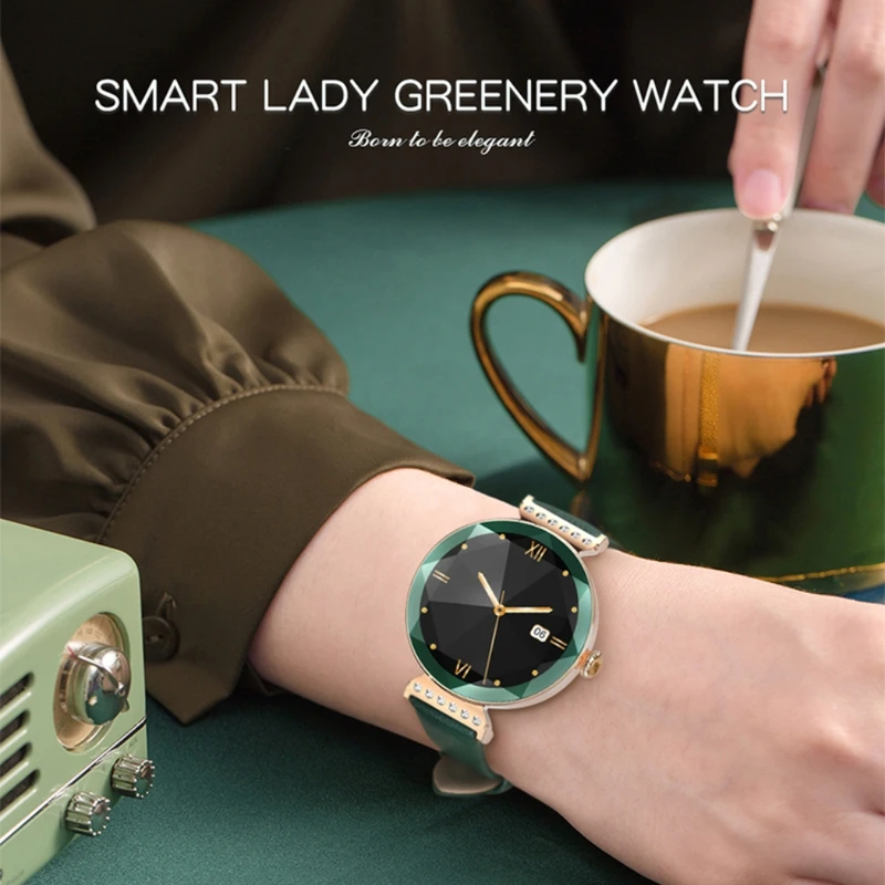 ساعت هوشمند طرح سواروسکی گرین لاین Green Lion Swarovski Smart Watch