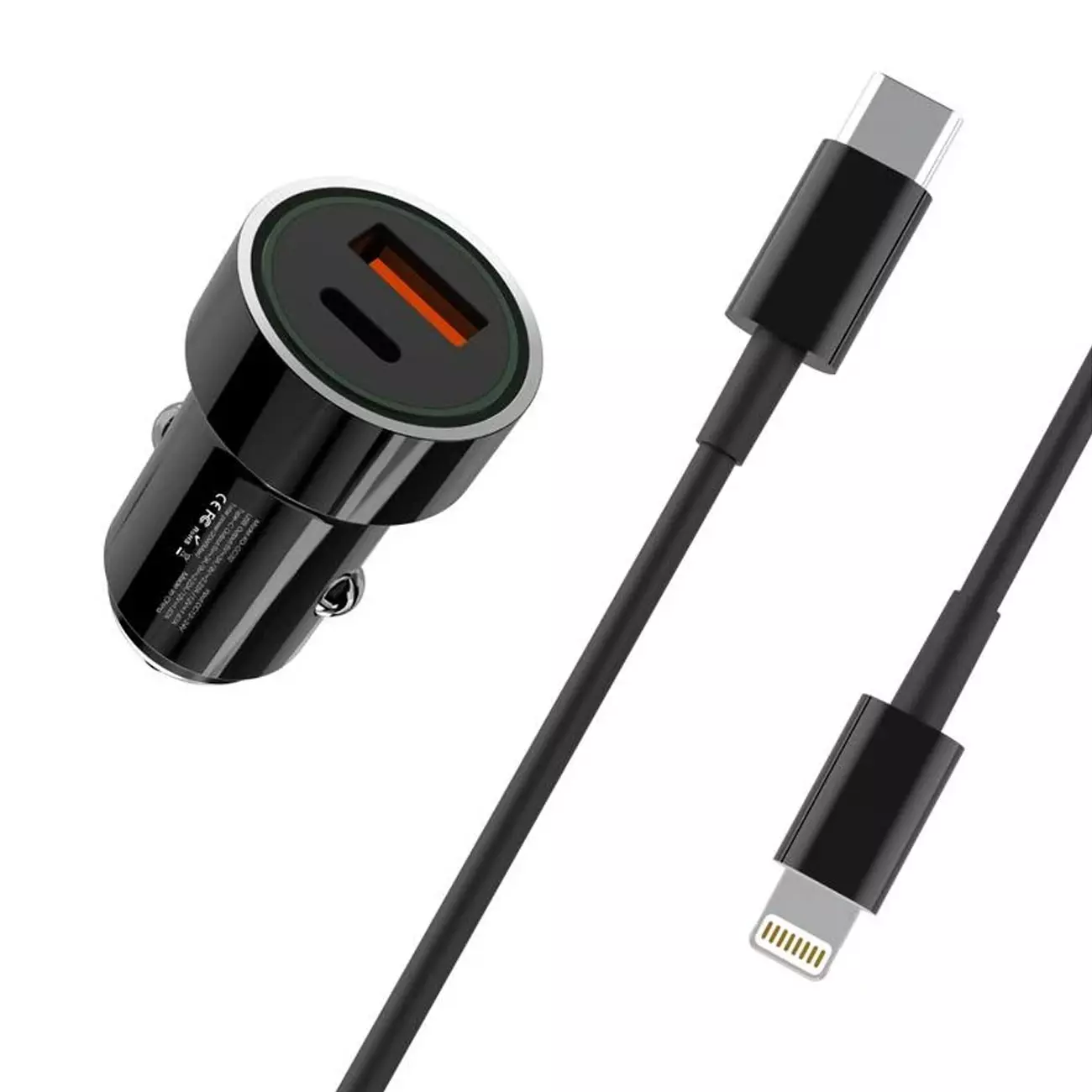 شارژر فندکی فست شارژ ماشین تایپ سی 20 وات ایکس او TZ11