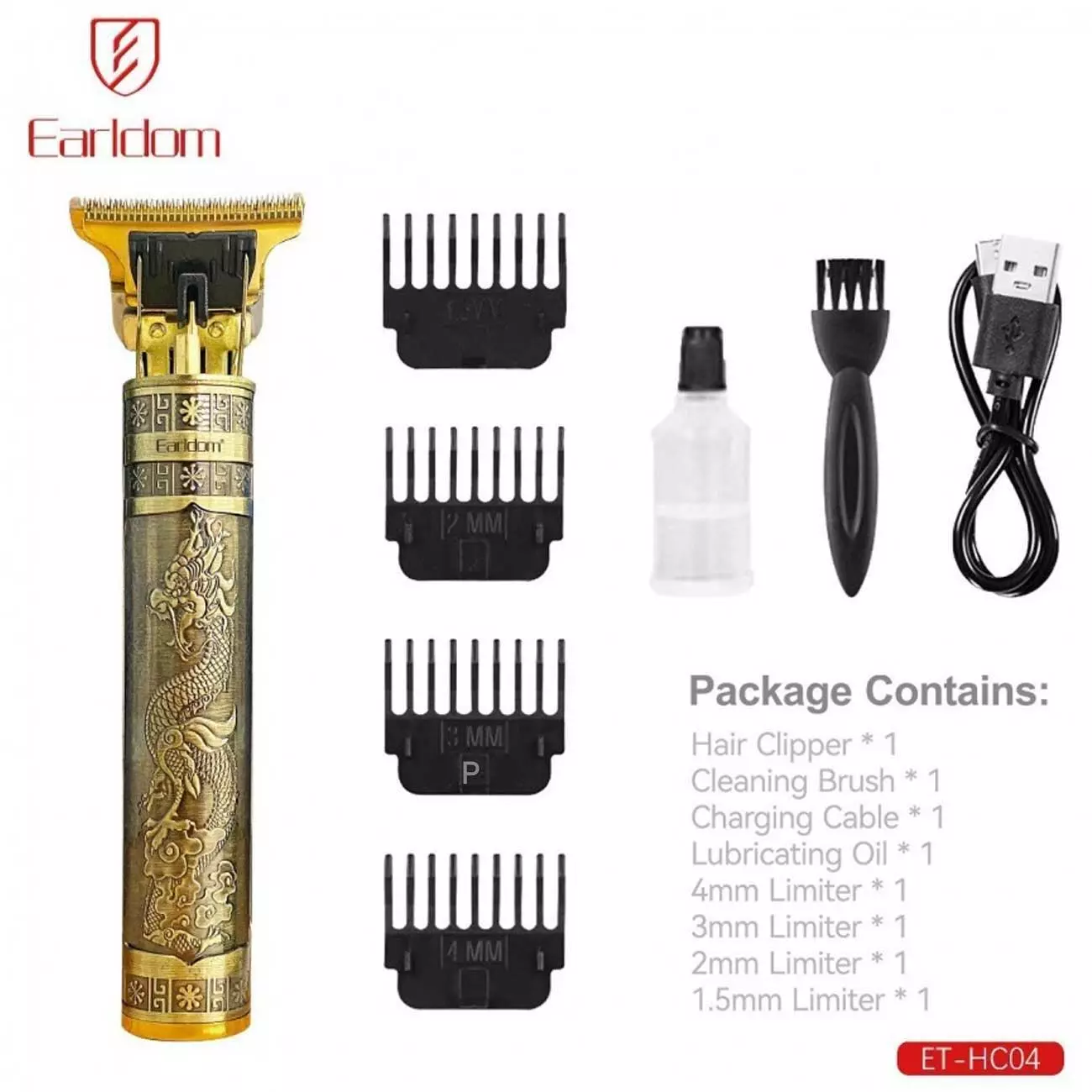 ریش تراش و ماشین اصلاح موی سر شارژی ارلدام HC04