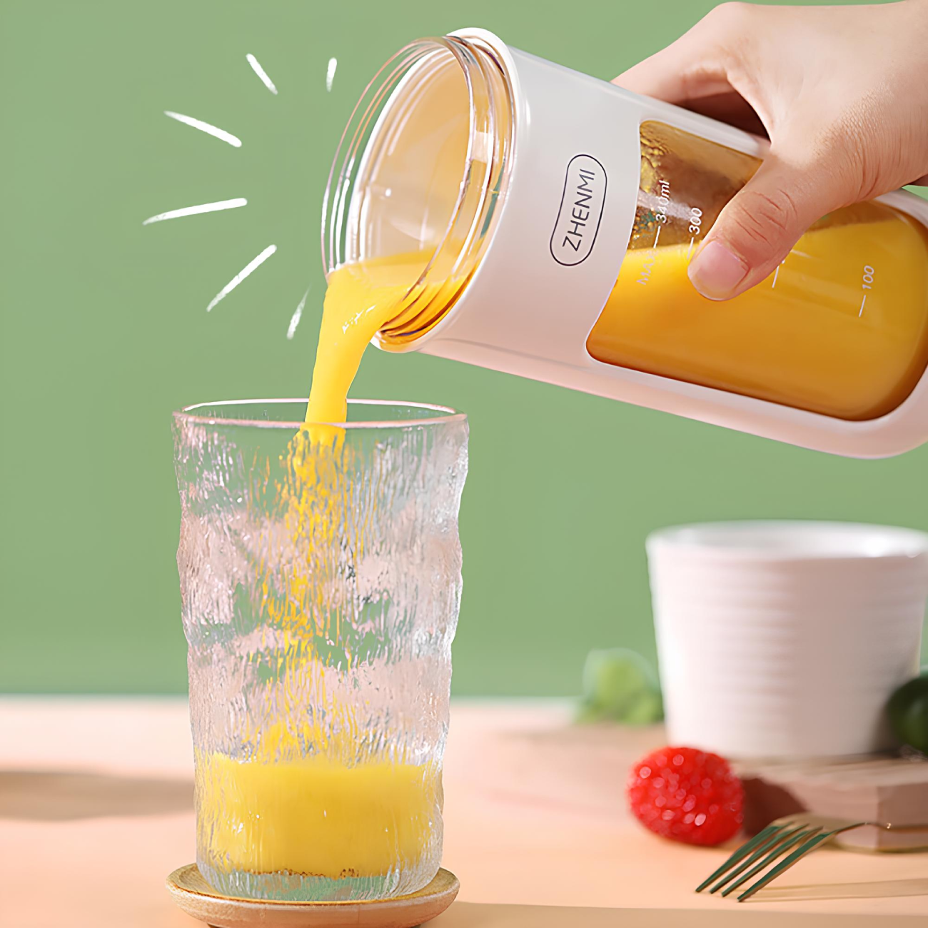شیکر ورزشی شارژی 340 میلی لیتر ژنمی شیائومی ZMGZ-J5