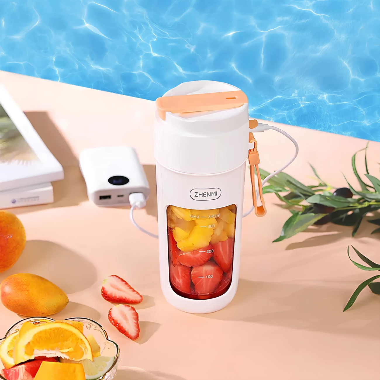 شیکر ورزشی شارژی 340 میلی لیتر ژنمی شیائومی ZMGZ-J5
