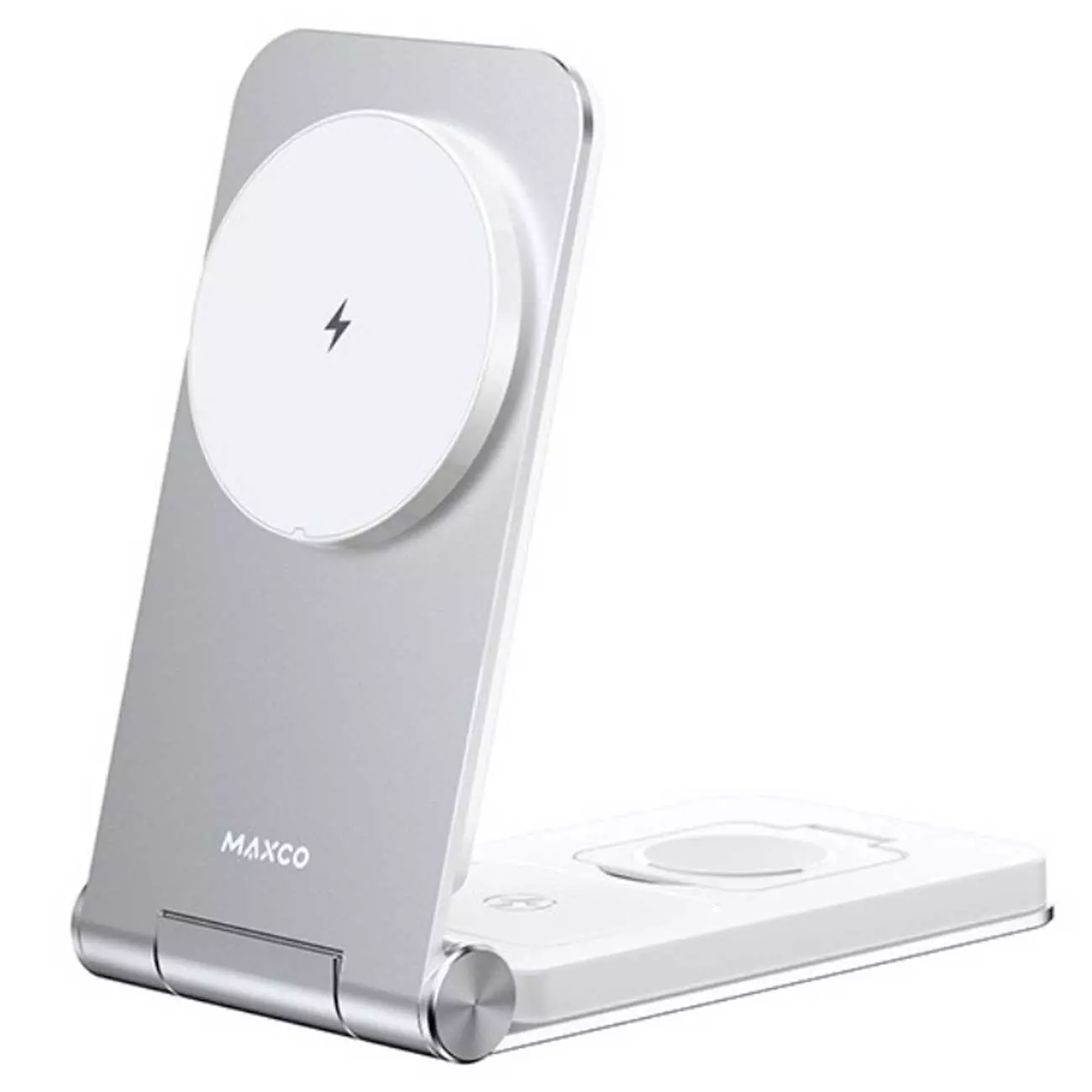 استند و شارژر وایرلس رومیزی آیفون 15 وات چندکاره تاشو مکسکو MW08