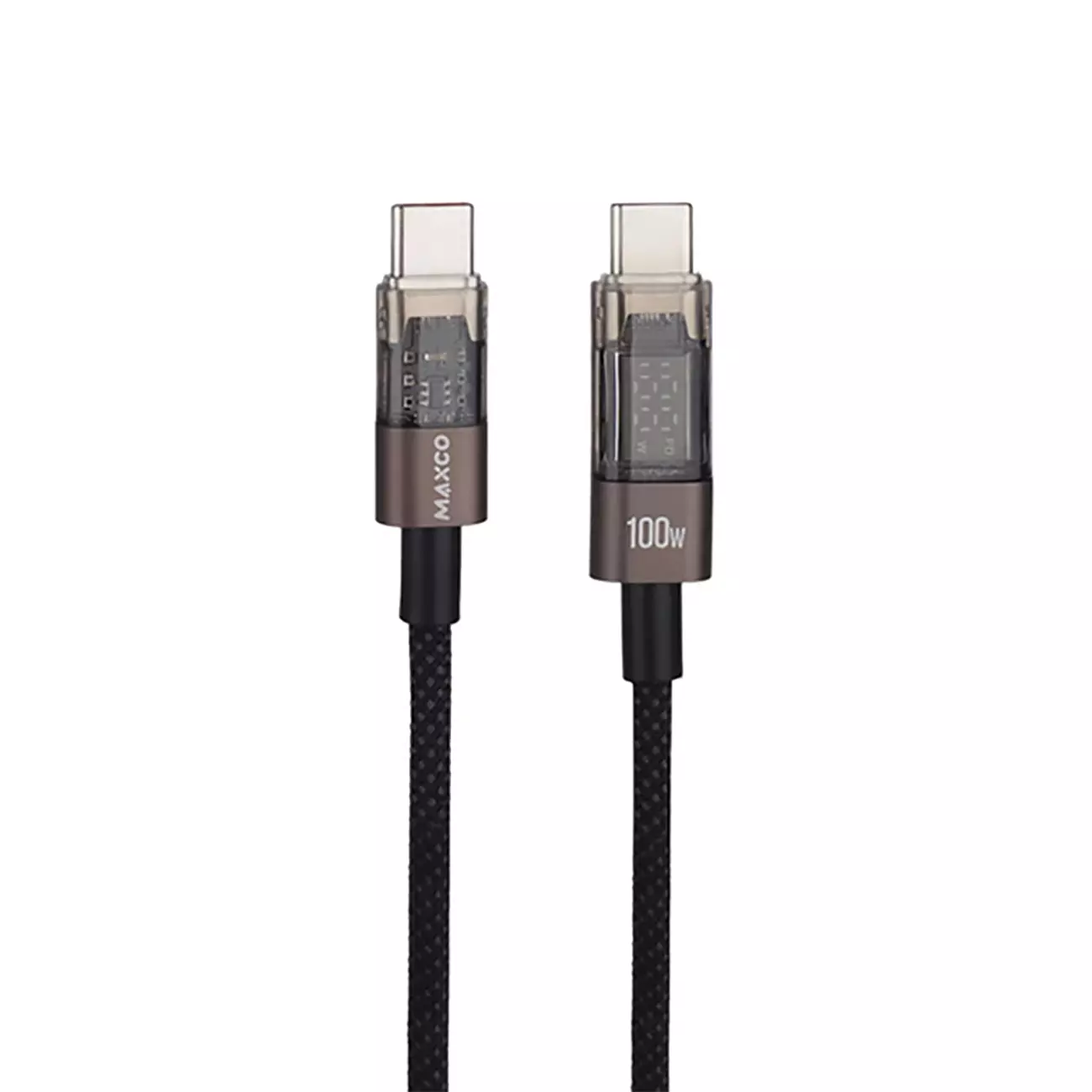 کابل سوپر فست شارژ دو سر تایپ سی 100 وات 2 متری مکس‌کو MS03CC