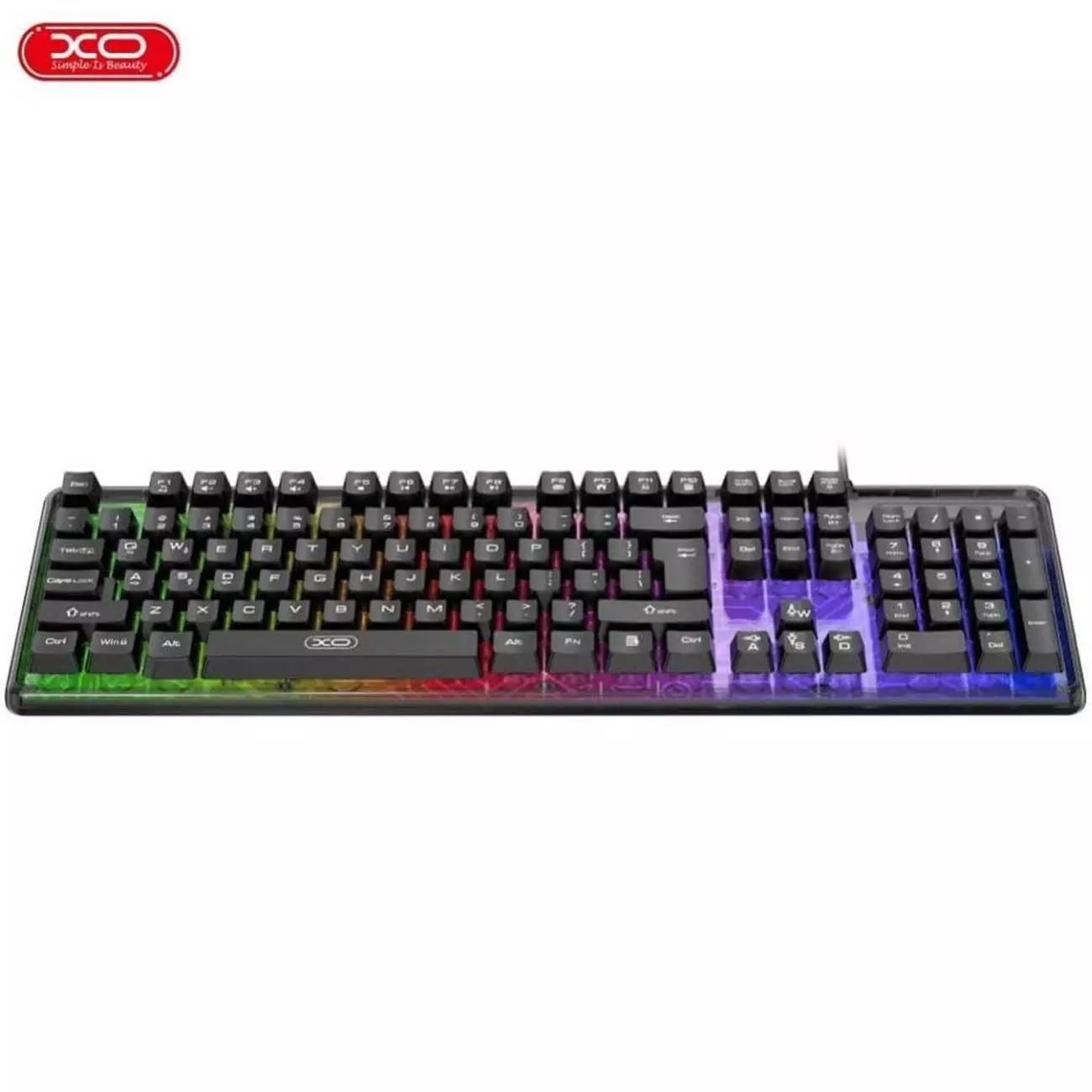 کیبورد گیمینگ سیمی یو اس بی ایکس او KB04