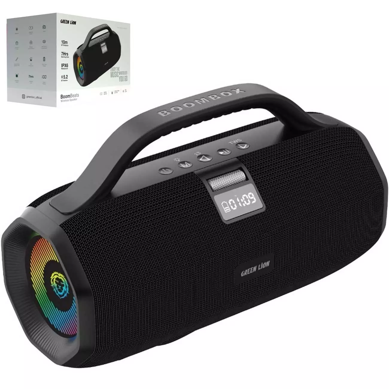 اسپیکر بلوتوثی گرین GNBOOMBTSBK