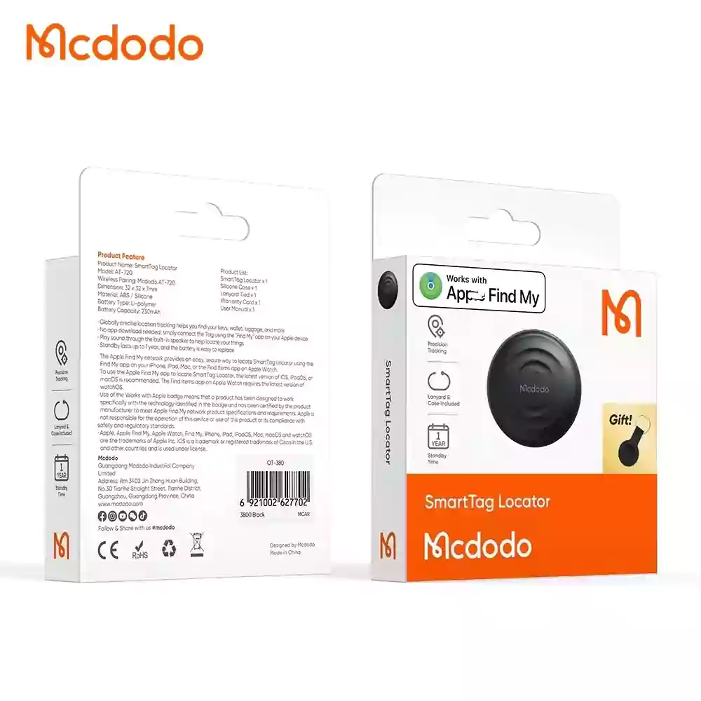 تگ ردیاب اپل برند مکدودو Mcdodo Smart Tag for Apple Devices AT-720