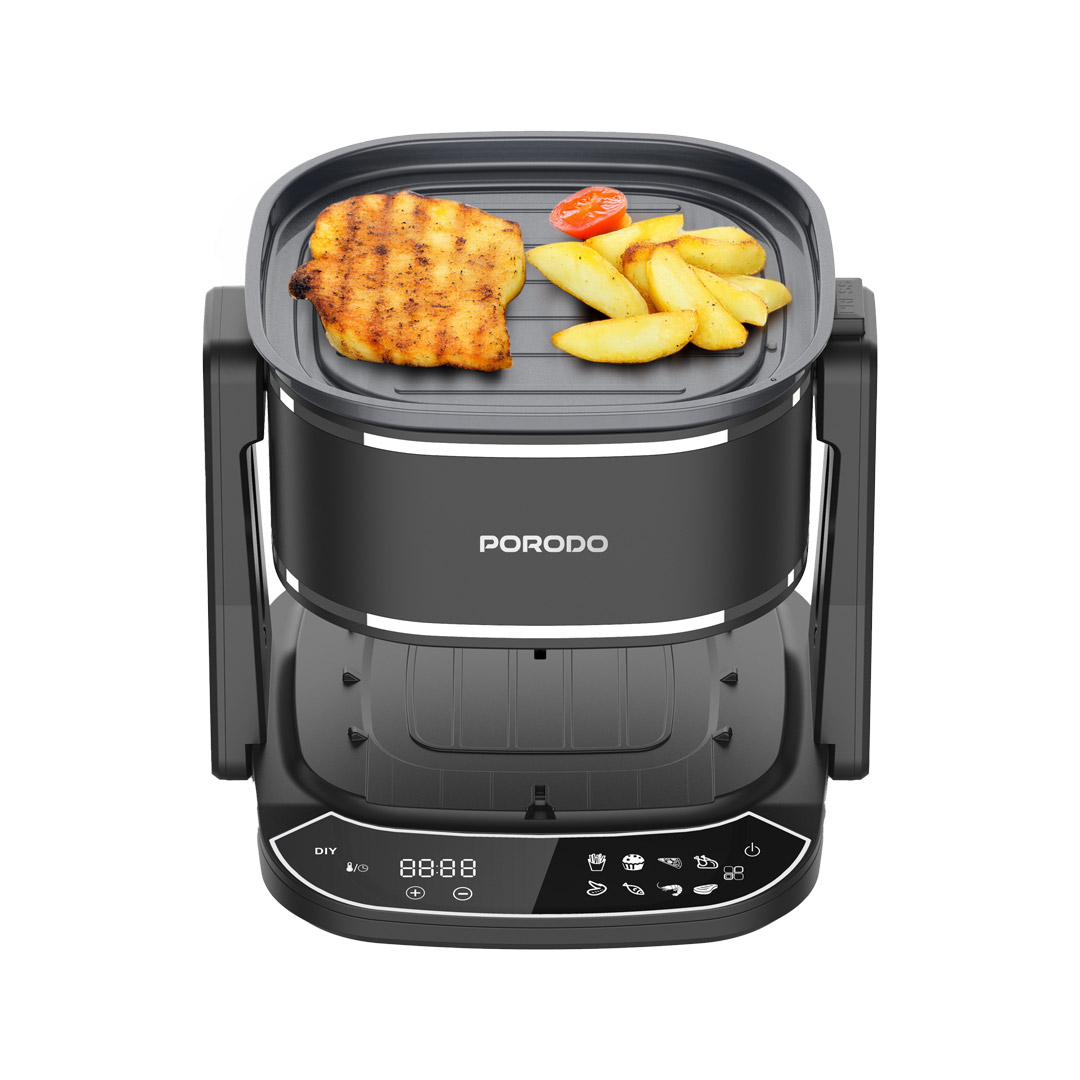 سرخ کن و هواپز و گریل پرودو Porodo Lifestyle Dual Design Air Fryer &amp; Grill PD-LFST022