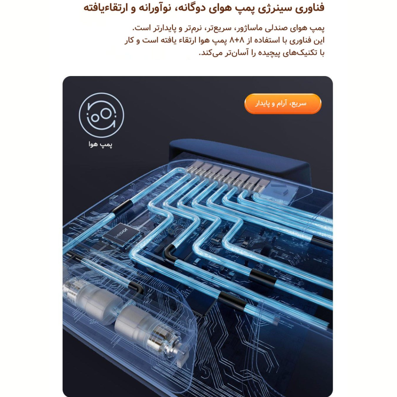 تشک ماساژور تمام بدن رپور RP-U7