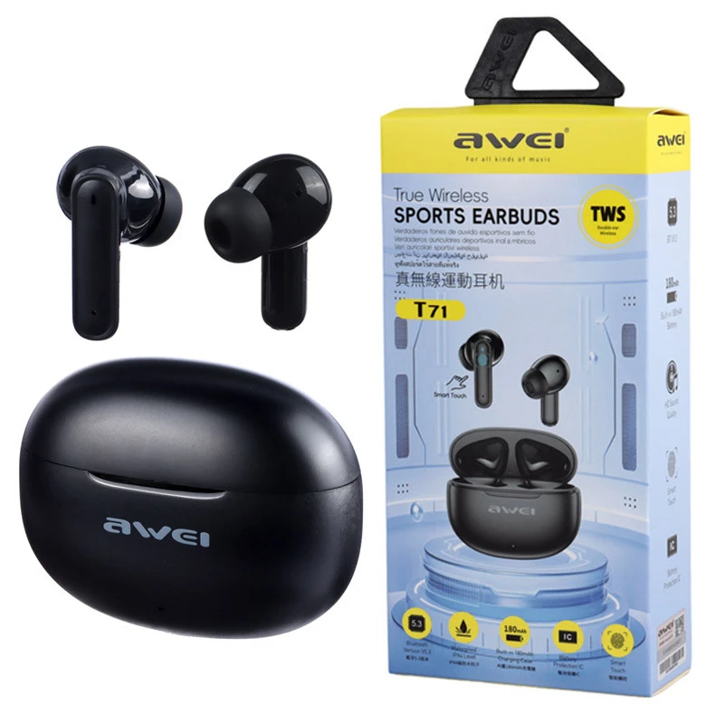 هندزفری بلوتوث اوی Awei T71 Wireless Earbuds Bluetooth