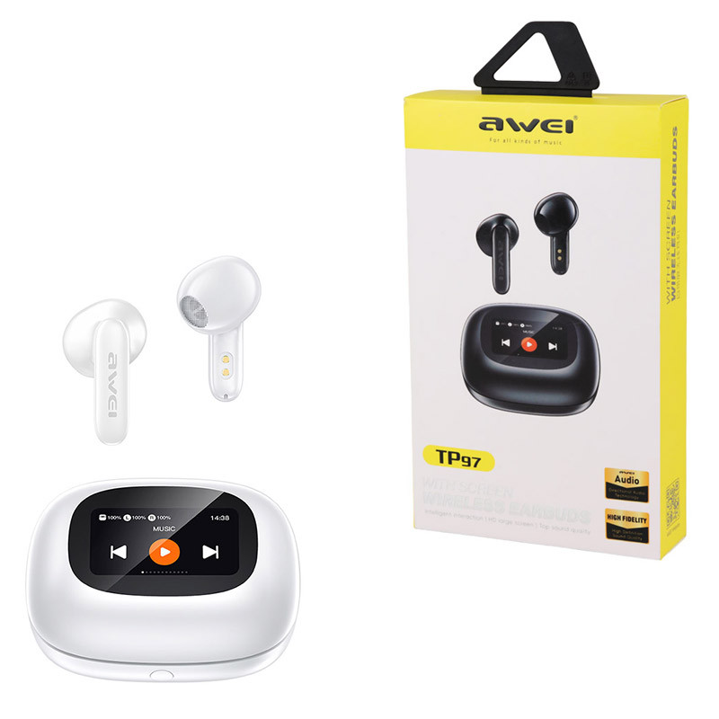 هندزفری بلوتوث اوی Awei TP97 With Screen Wireless Earbuds