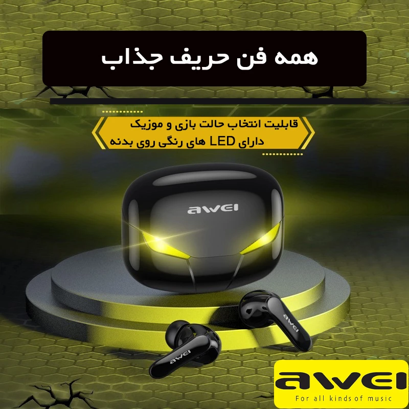 هندزفری بلوتوث گیمینگ اوی Awei T35