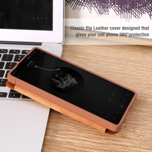 کیف چرمی نیلکین سامسونگ Samsung Galaxy S25 Ultra Nillkin Qin Pro Leather Case دارای محافظ دوربین