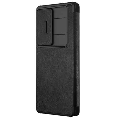 کیف چرمی نیلکین سامسونگ Samsung Galaxy S25 Ultra Nillkin Qin Pro Leather Case دارای محافظ دوربین