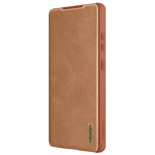 کیف چرمی نیلکین سامسونگ Samsung Galaxy S25 Ultra Nillkin Qin Pro Leather Case دارای محافظ دوربین