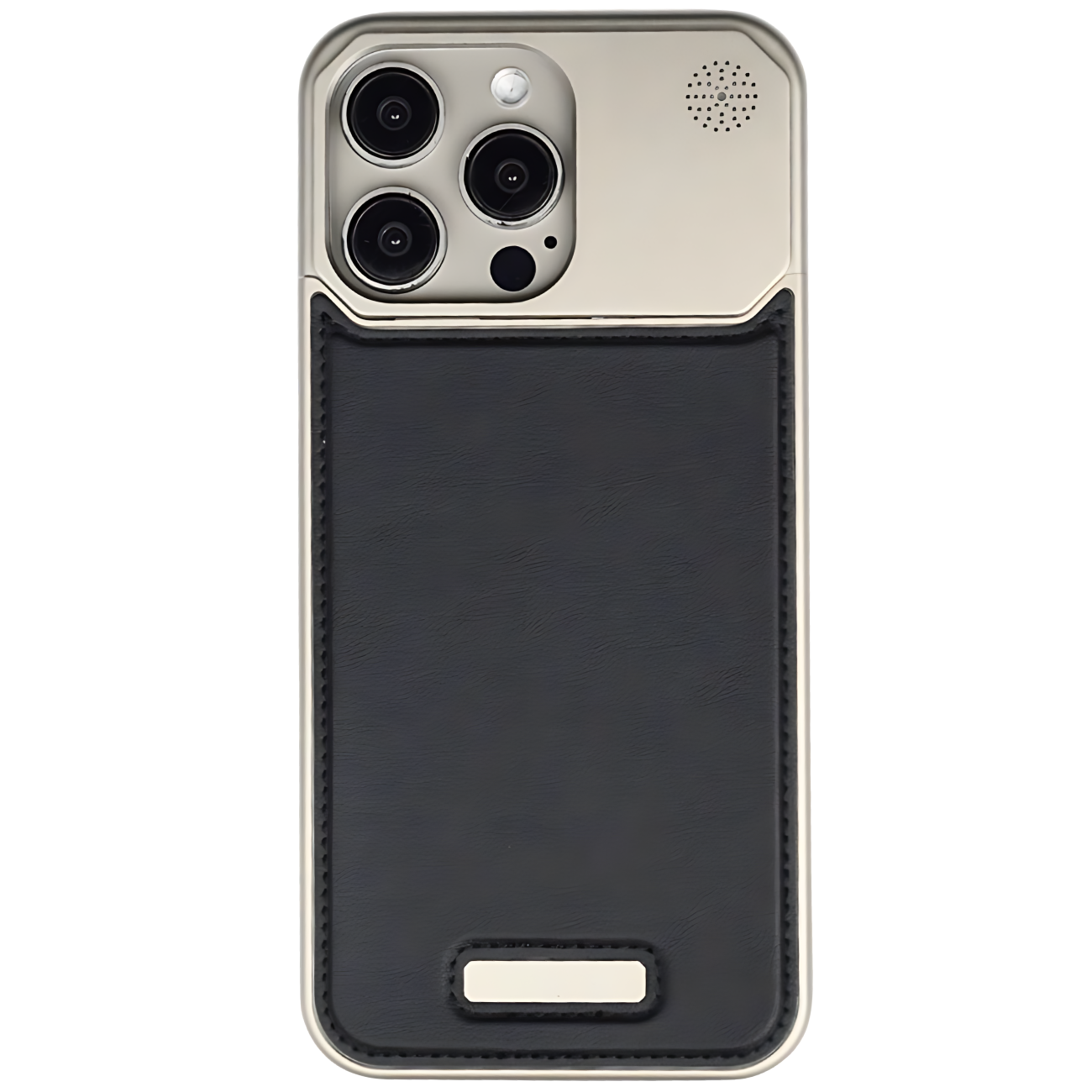 قاب مگ سیف آلومینیوم چرمی آیفون 16 پرومکس M03