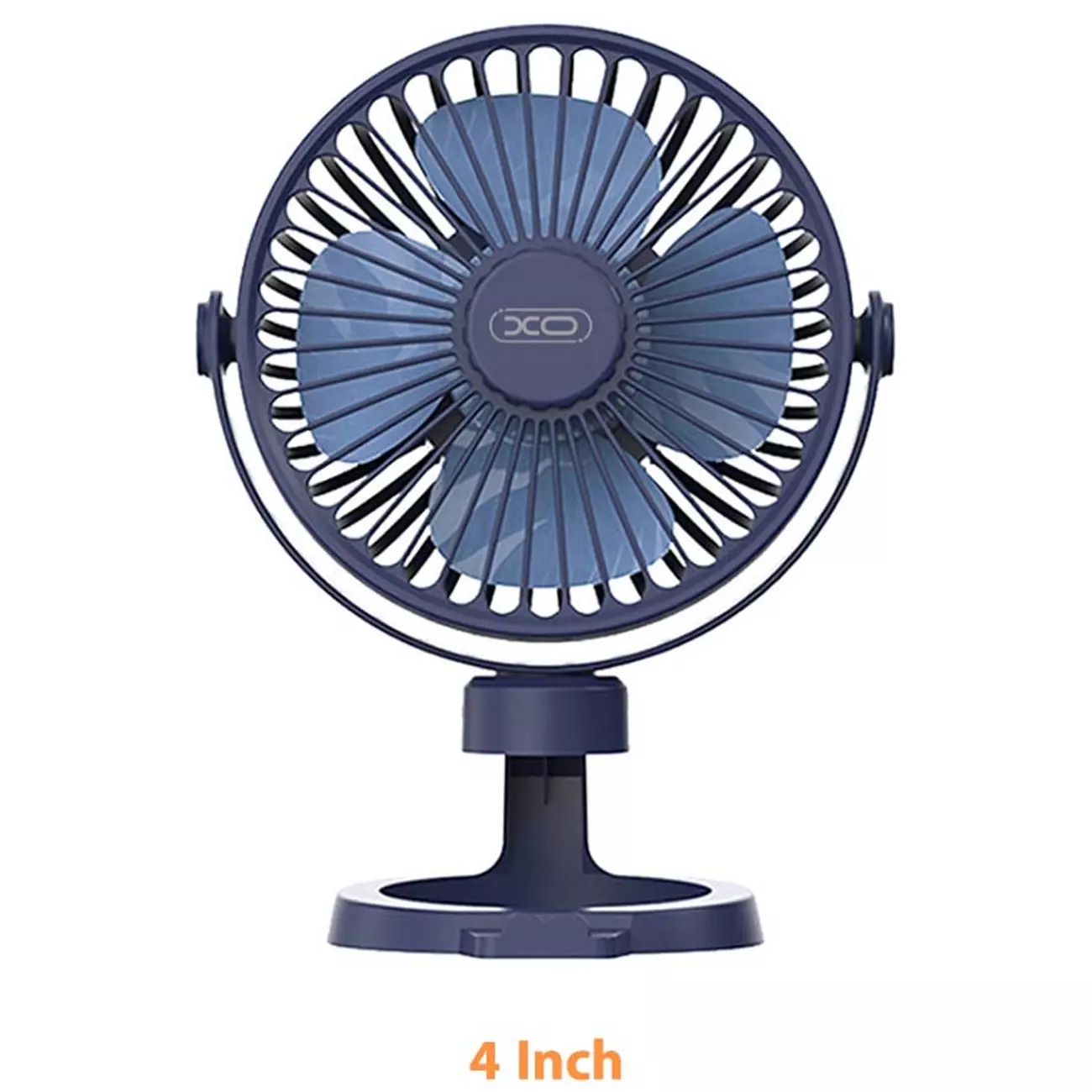 پنکه شارژی رومیزی 4 اینچی و هولدر موبایل ایکس او MF78