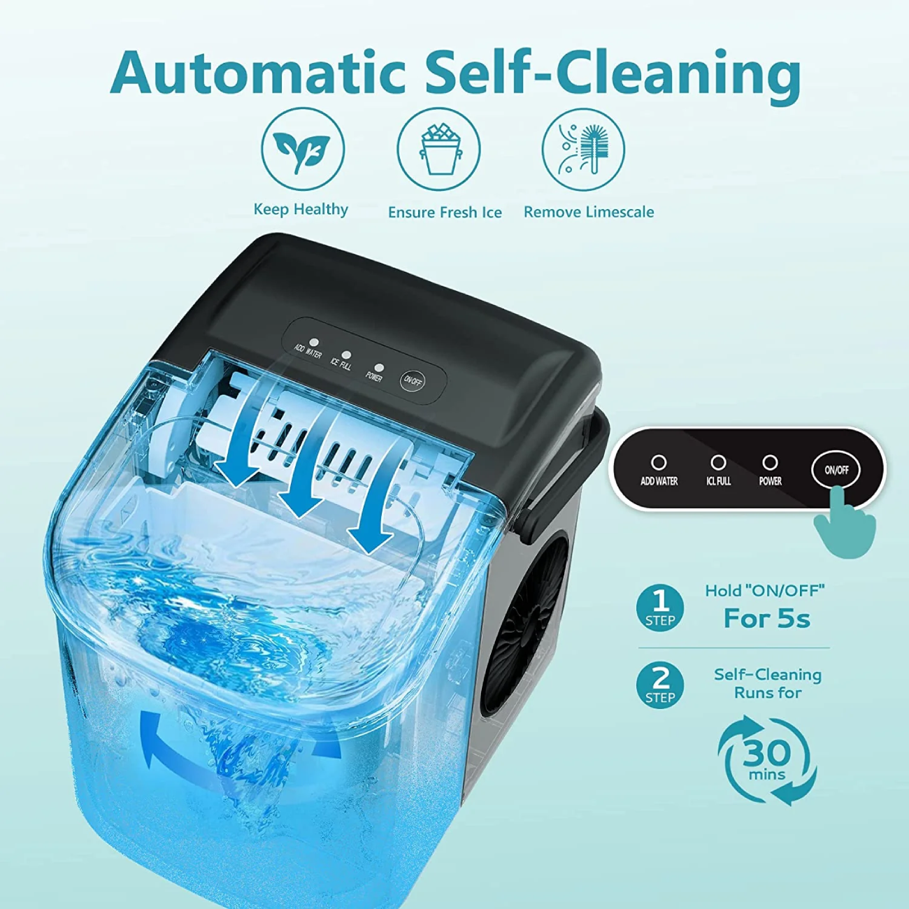 دستگاه یخ ساز اتوماتیک قابل حمل هایکون HZB-16M