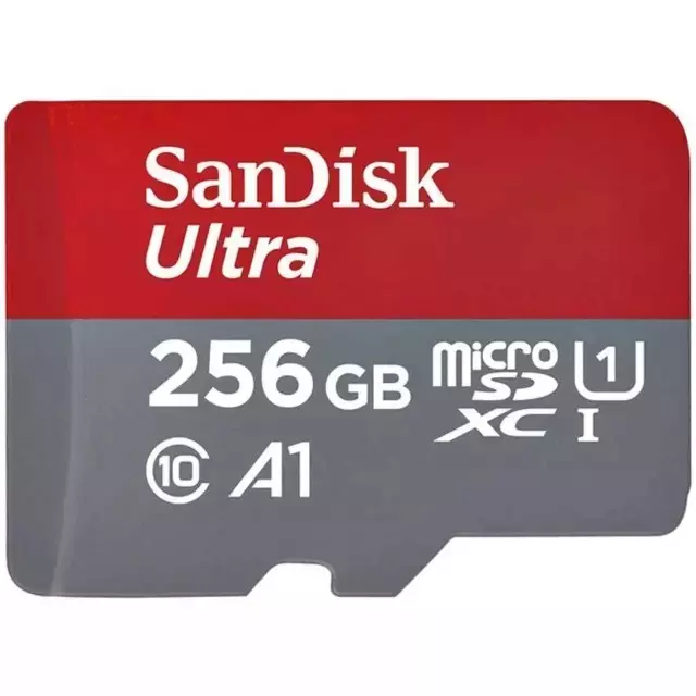 کارت حافظه میکرواسدی 256 گیگابایت با سرعت بالا سن دیسک Ultra A1