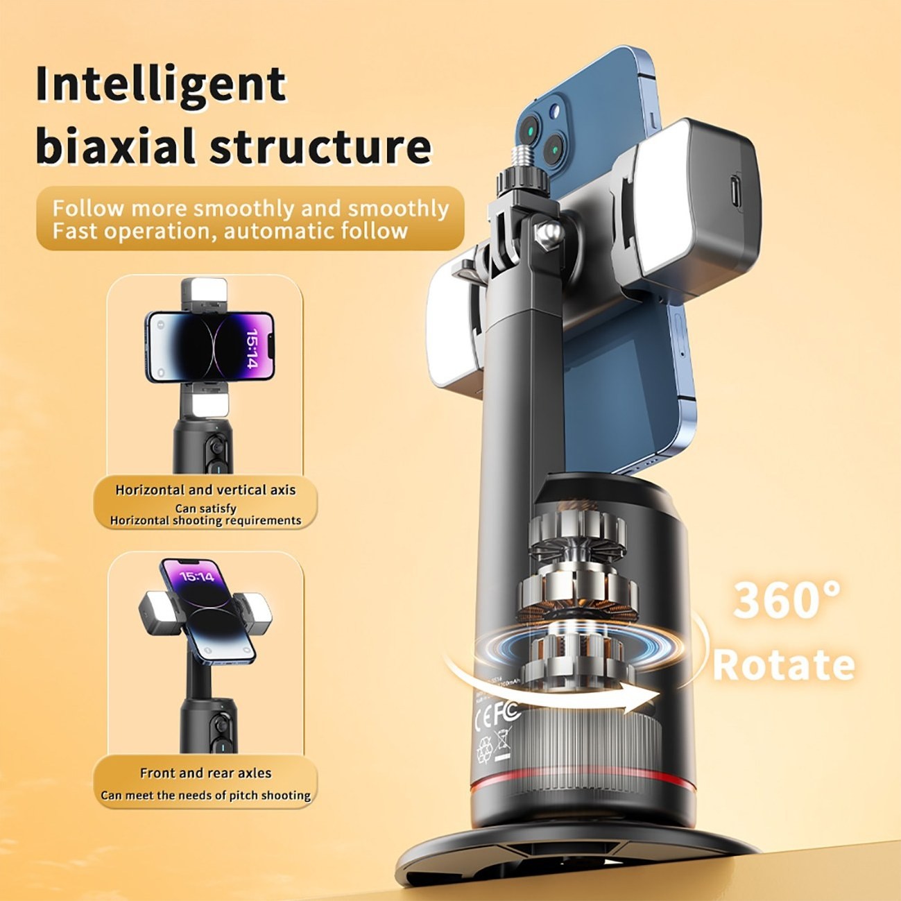 گیمبال رومیزی و ردیاب چهره ایکس او XO Auto Face Tracking Gimbal Stabilizer XO-SS16