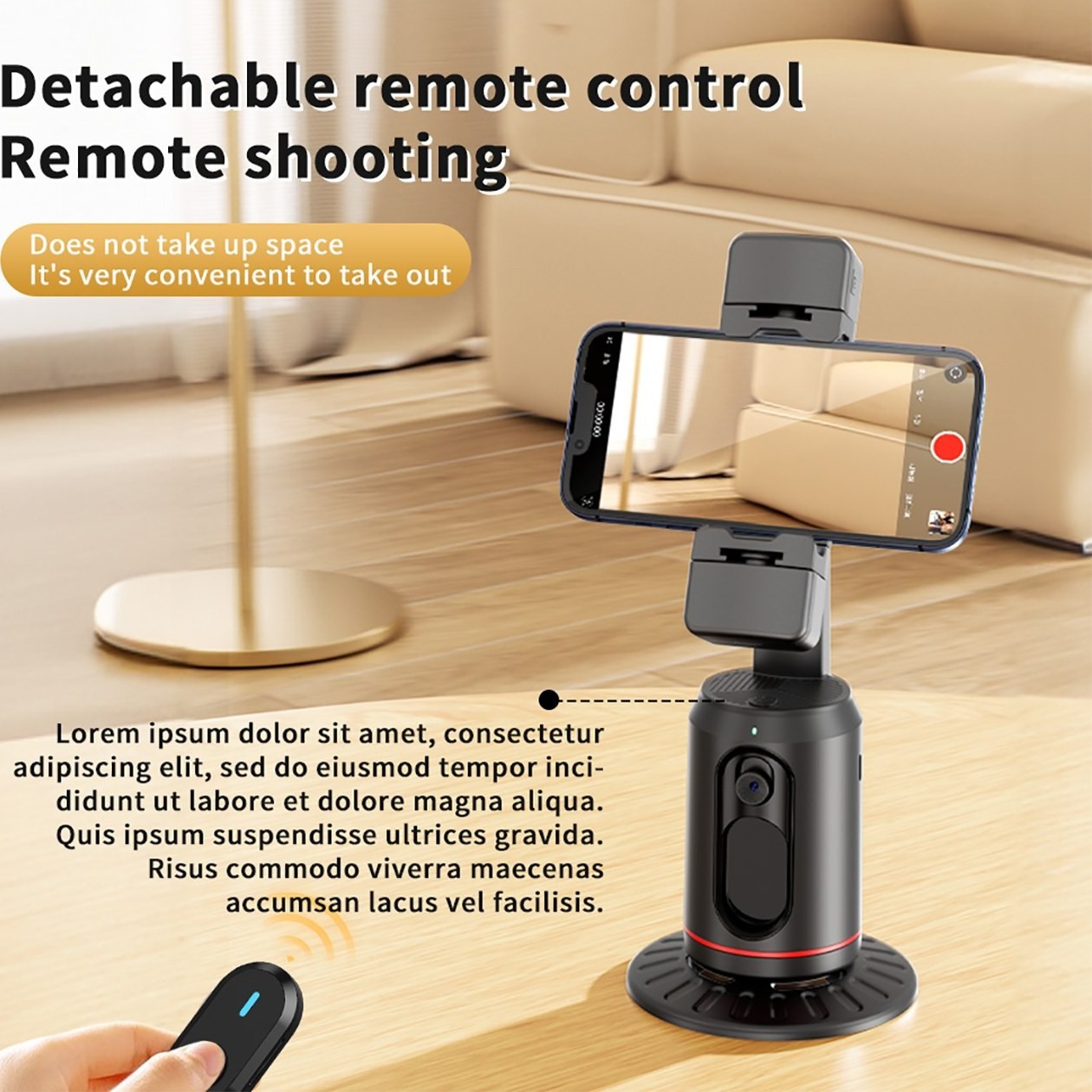 گیمبال رومیزی و ردیاب چهره ایکس او XO Auto Face Tracking Gimbal Stabilizer XO-SS16