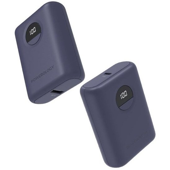 پاوربانک 20 وات 10000 با کابل پاورولوژی Powerology Ultra-Compact PD Power Bank PPBCHA04