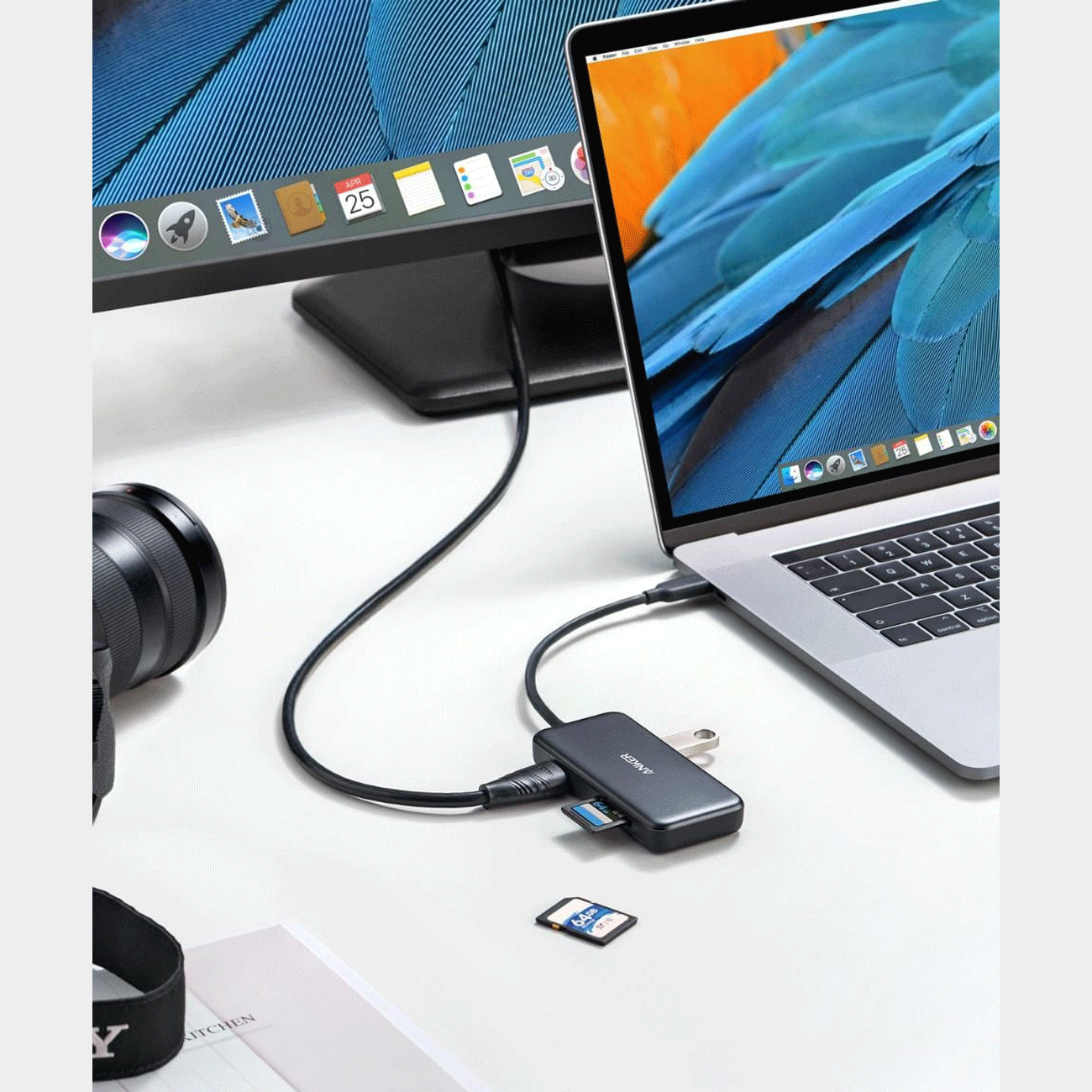 هاب تایپ سی 5 پورت یو اس بی 3.0 انکر A8334HA1