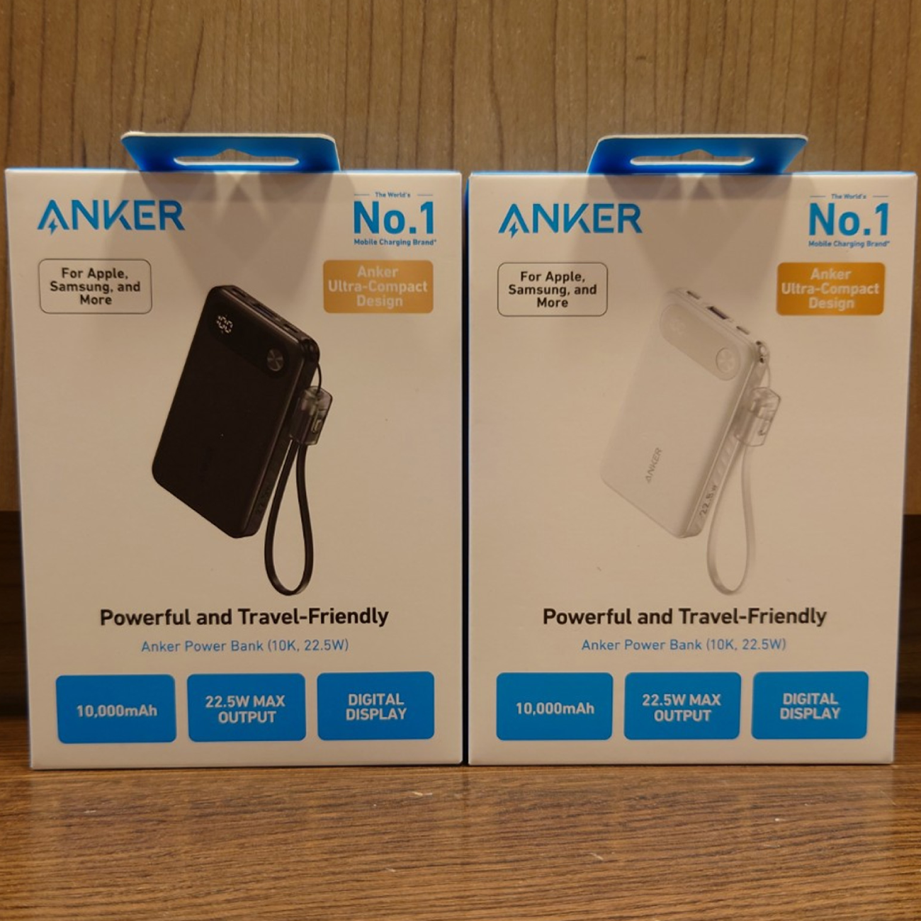 پاور بانک 10000 میلی‌آمپر 22.5 وات فست شارژ Type-C و USB همراه با کابل دو سر تایپ سی انکرA1257