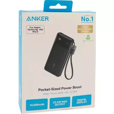 پاوربانک 10000 فست شارژ 22.5 وات Type-C و USB انکر A1388