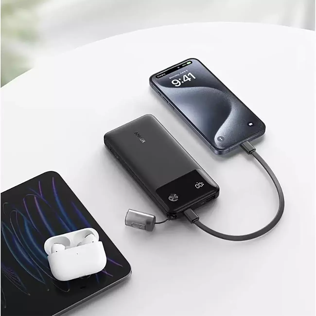 پاوربانک 10000 فست شارژ 22.5 وات Type-C و USB انکر A1388