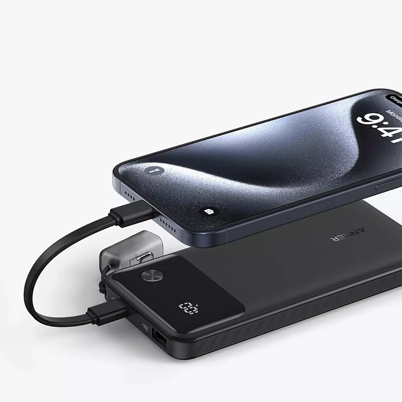 پاوربانک 10000 فست شارژ 22.5 وات Type-C و USB انکر A1388