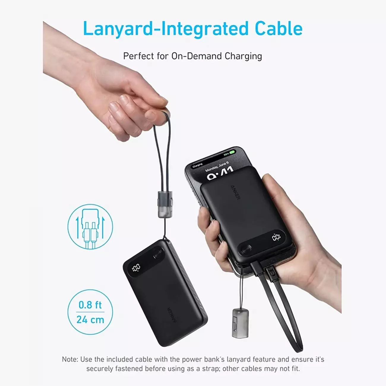 پاوربانک 10000 فست شارژ 22.5 وات Type-C و USB انکر A1388